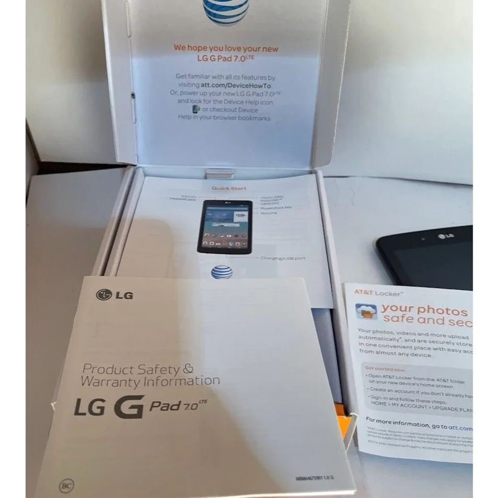 LG G Pad 7.0 LTE At&T LG-V410 16-GB Black 7